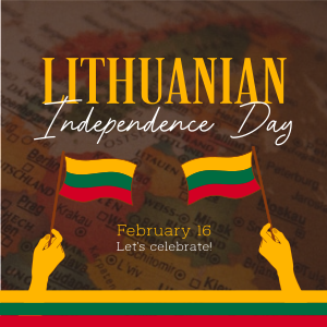 Modern Lithuanian Independence Day Instagram post Image Preview