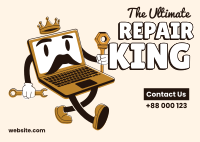 Repair King Postcard Design