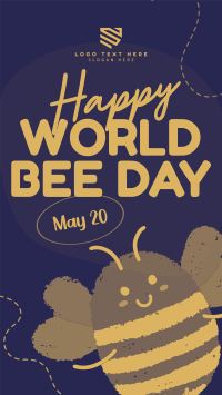 Modern Celebrating World Bee Day Facebook story Image Preview