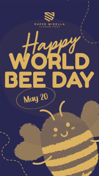 Modern Celebrating World Bee Day Facebook Story Image Preview