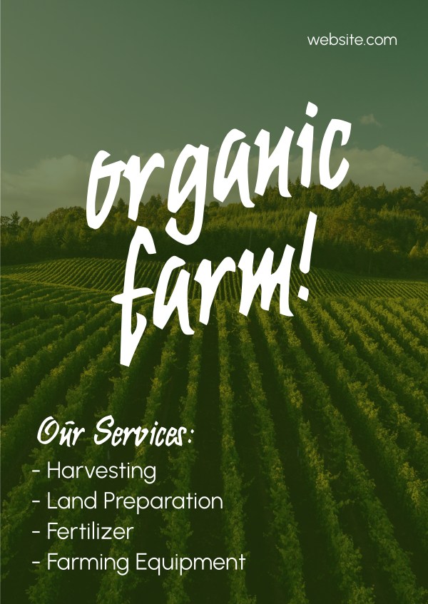 Organic Farming Poster Design Image Preview