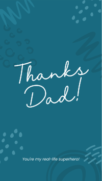 Thanks Dad Script Facebook story Image Preview