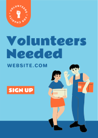Volunteer Today Flyer Design