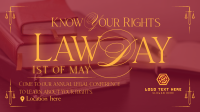 Law Day Greeting Facebook Event Cover Design