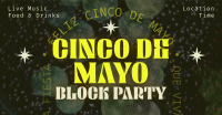 Cinco De Mayo Block Party Facebook Ad Design