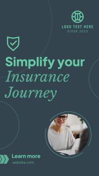 Minimalist Insurance Journey Facebook Story Design