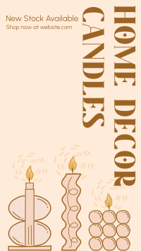 Decorative Candle Decors Instagram Story Design