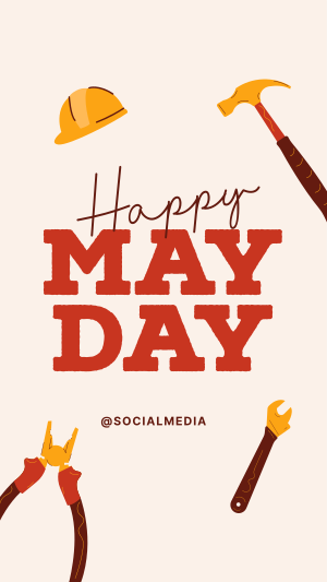 Happy May Day Facebook story Image Preview