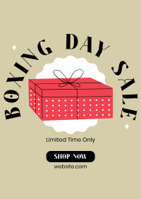 Retro Boxing Day Poster Image Preview