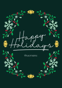 Holiday Wreath Poster Image Preview