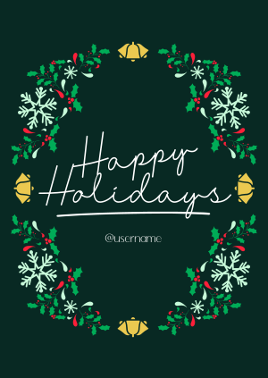 Holiday Wreath Poster Image Preview