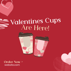 Valentines Cups Instagram post Image Preview