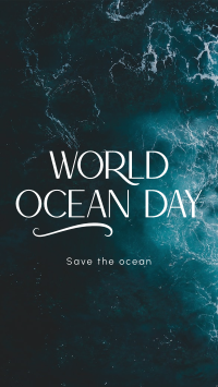 Minimalist Ocean Advocacy Instagram Story Design
