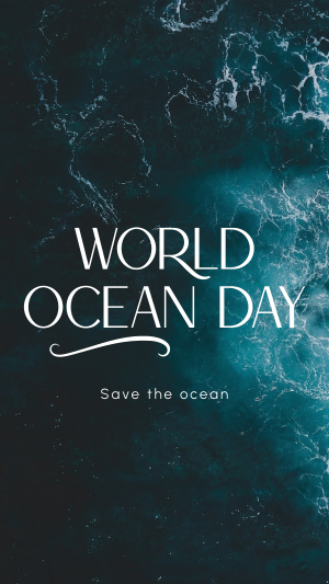Minimalist Ocean Advocacy Instagram story Image Preview