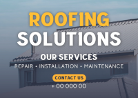 Professional Roofing Solutions Postcard Design