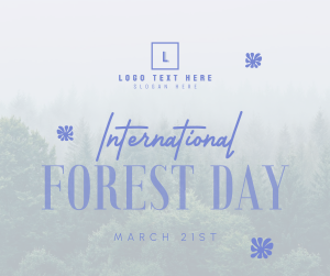 Minimalist Forest Day Facebook post Image Preview