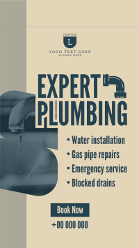 Minimalist Expert Plumbing YouTube Short Preview