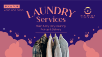 Dry Cleaning Service Facebook Event Cover Image Preview