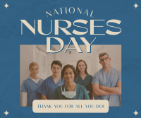Retro Nurses Day Facebook Post Design