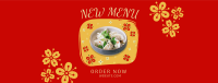 Floral Chinese Food Facebook Cover Design