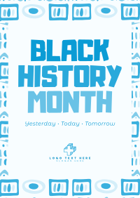 Modern Black History Month Poster Image Preview