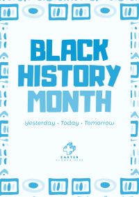 Modern Black History Month Poster Design