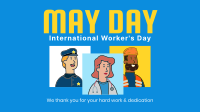 Hey! May Day! Facebook Event Cover Design