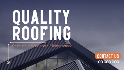 Quality Roofing Facebook event cover Image Preview