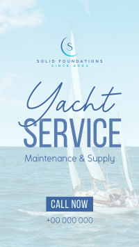Yacht Maintenance Service Facebook story Image Preview