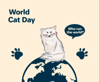 World Cat Day Sketch Facebook Post Image Preview