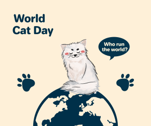 World Cat Day Sketch Facebook post Image Preview