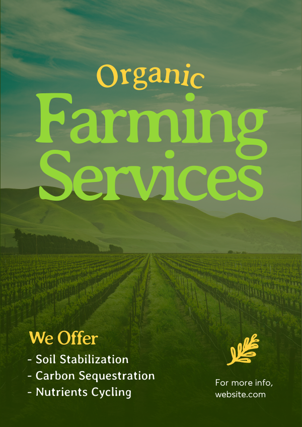 Organic Farming Poster Design