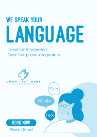 We Speak Your Language Flyer Design