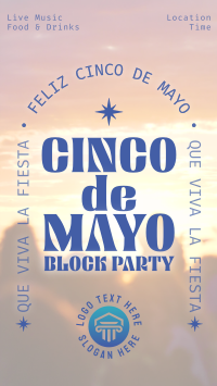 Cinco De Mayo Block Party Facebook Story Design