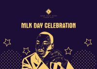 MLK Day Celebration Postcard Design