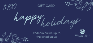 Holiday Season Greeting Gift Certificate Image Preview