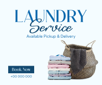 Laundry Delivery Services Facebook Post Design