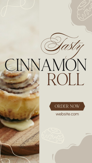 Fluffy Cinnamon Rolls Facebook story Image Preview