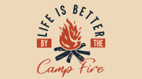 Camp Fire Facebook Event Cover Design