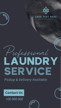 Convenient Laundry Service Facebook Story Design