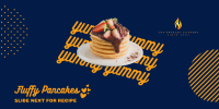 Yummy Fluffy Pancakes Twitter post Image Preview