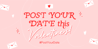 Your Valentine's Date Twitter Post Design