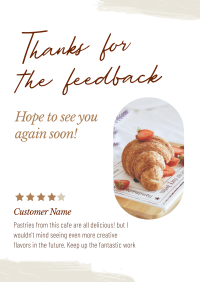 Cafe Customer Feedback Poster Image Preview