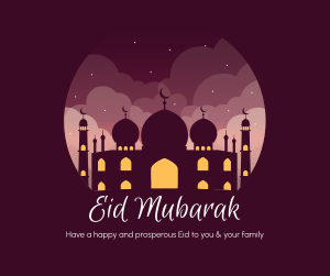 Happy Eid Mubarak Facebook post Image Preview