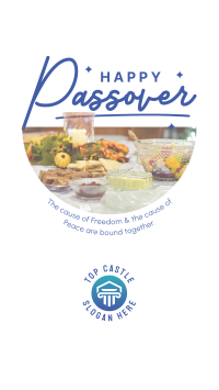 Passover Dinner Facebook Story Design