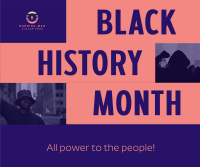 Power Black History Month Facebook Post Design