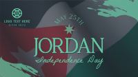 Jordan Independence Flag  Facebook event cover Image Preview