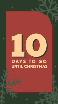 Merry Christmas Countdown Facebook Story Design