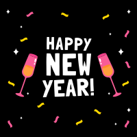Happy New Year Instagram post Image Preview