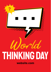 Comic Thinking Day Flyer Image Preview